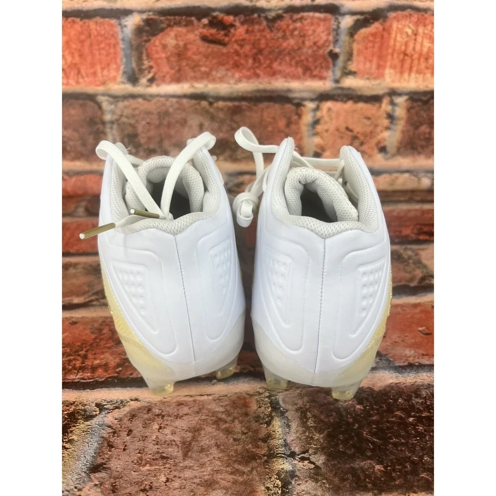 Adidas Freak Carbon 20‎ Boost White Gold Metallic Football Cleats Mens Size 11.5
